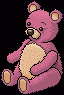 Ursinho de Pelúcia Rosa